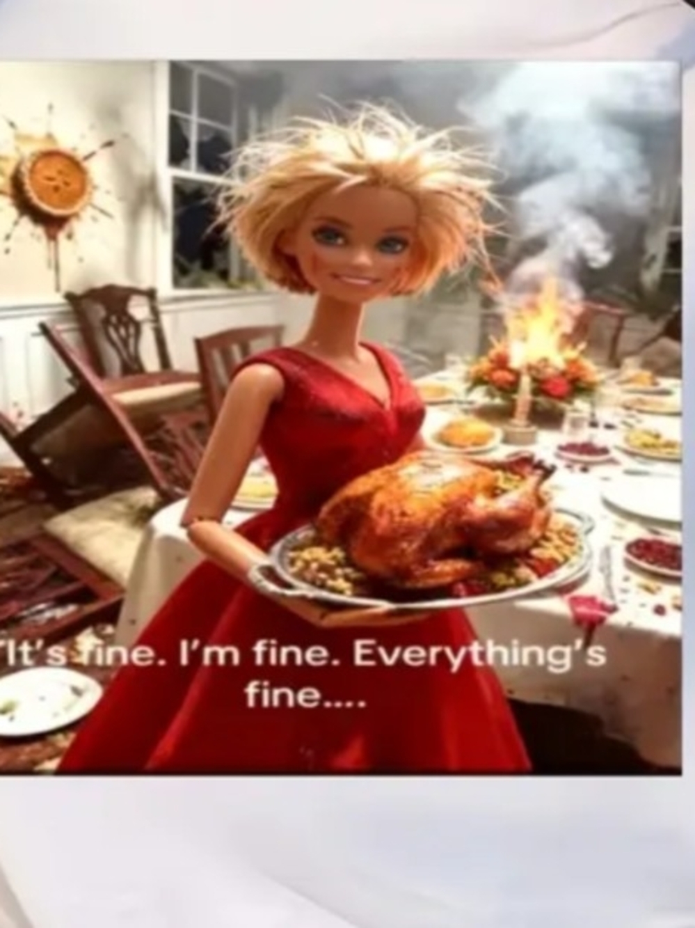 Blonde Barbie Being Bad Cooking Dinner SHES FINE